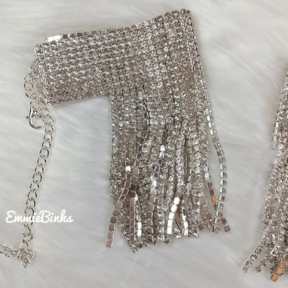New Luxe Crystal Fringe Tassel Anklet - Picture 11 of 16